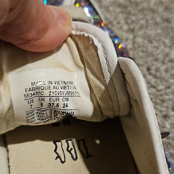 Converse Sneakers - Sparkly Multicolor.hologram - Picture 4 of 6